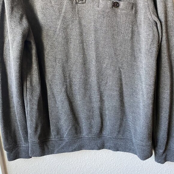 Ted Baker Valerio 1/4 Zip Pullover Shirt Knit Top Size 4 Large Gray Classic - Picture 3 of 7